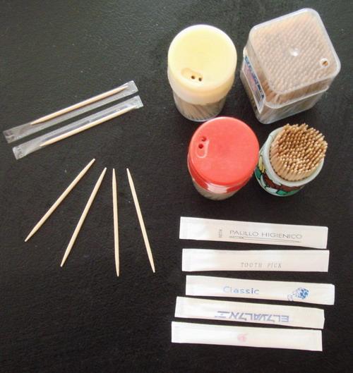 various toothpicks made by toothpick making machine