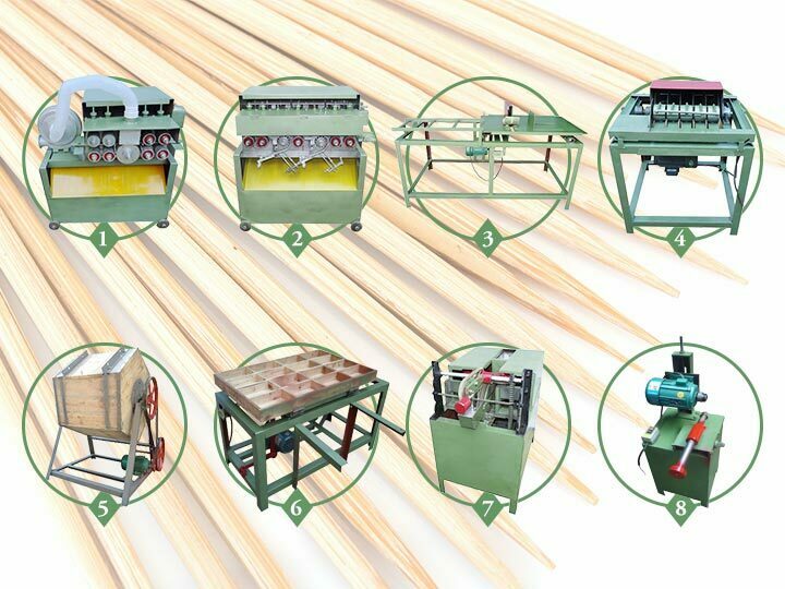 Commercial wood toothpick production line